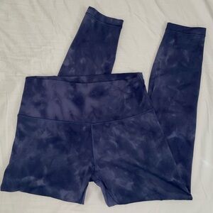 Lululemon Wunder Train High-Rise Tight Diamond Dye Shade Naval Blue Women's 10